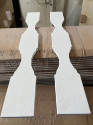 Balkonbrett Kunststoff Vollschaum 120x20mm Golden Oak